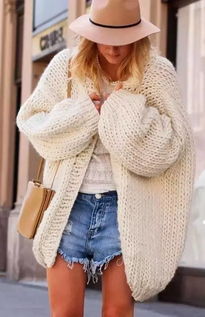 一件針織開衫搞定早春所有搭配,氣質又顯瘦